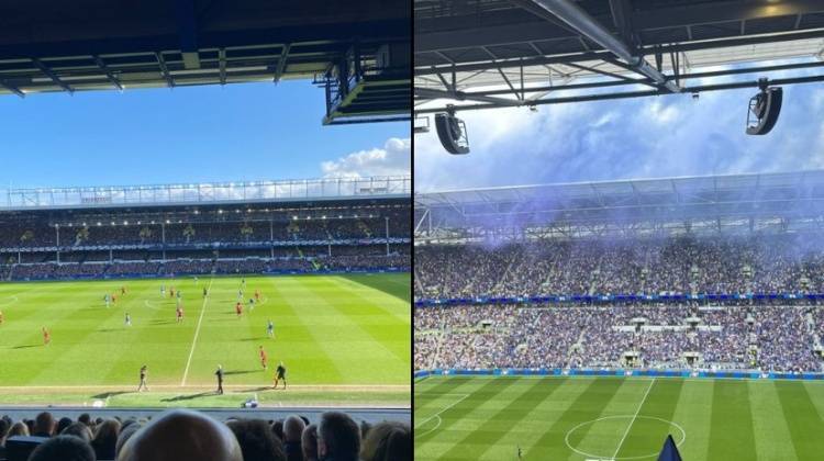 虎扑中国-🧐有何不同，埃弗顿官方晒新旧球场视野对比