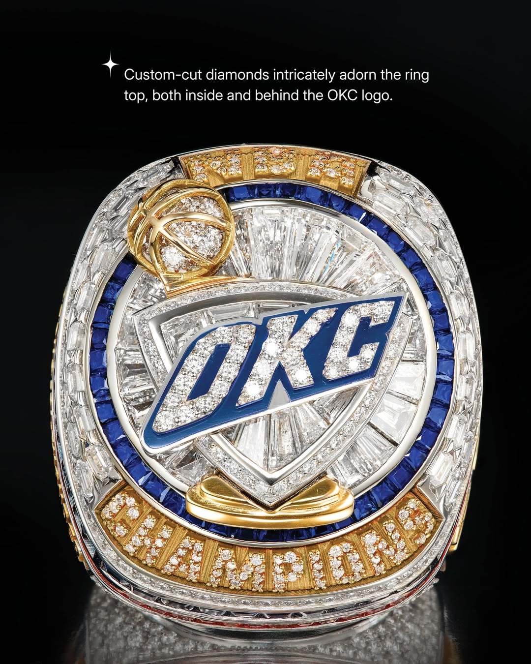 俄克拉荷马城雷霆队NBA总冠军戒指亮相