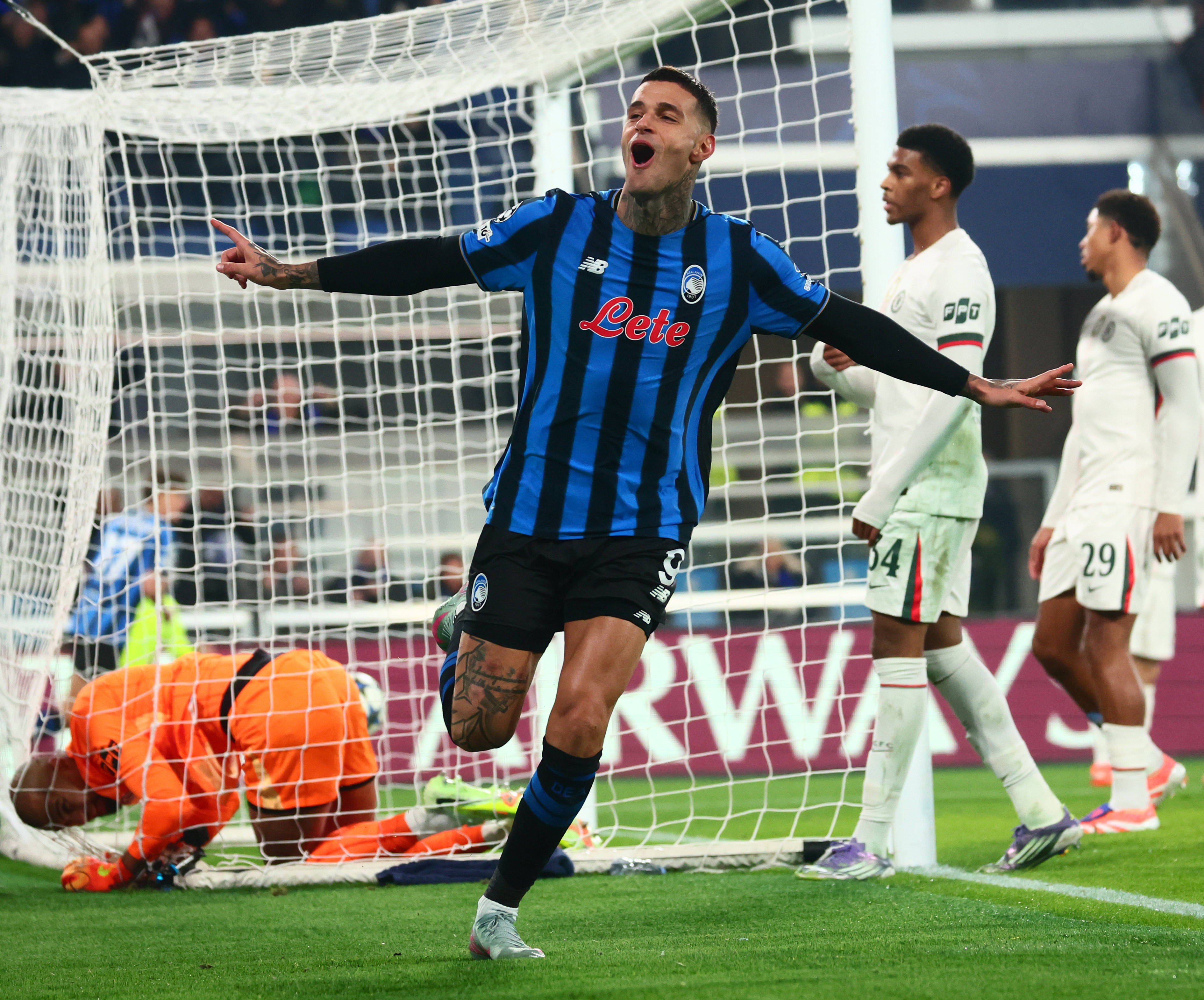 （体育）足球——欧冠：亚特兰大胜切尔西