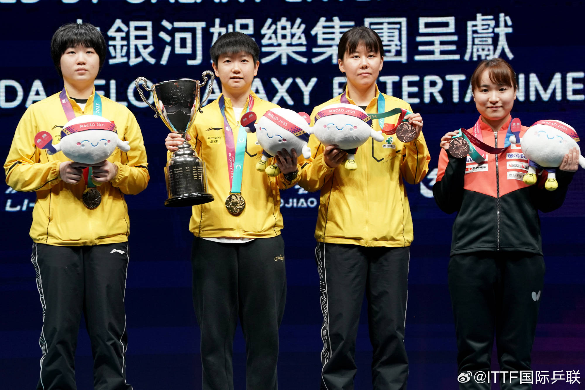 乒乓球单打世界杯赛制调整！孙颖莎冲三连冠，国乒男队力争重夺冠军